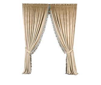 Set de 2 draperii din catifea, cu rejansa , bej-nude, opace, accesorizate 300x250 cm