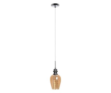 Pendul MINERVA crom 1x40W, E14, sticla