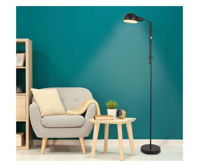Lampadar Näve, Alani, metal, Incandescent, max. 40 W, E27, galben, 30x15x140 cm