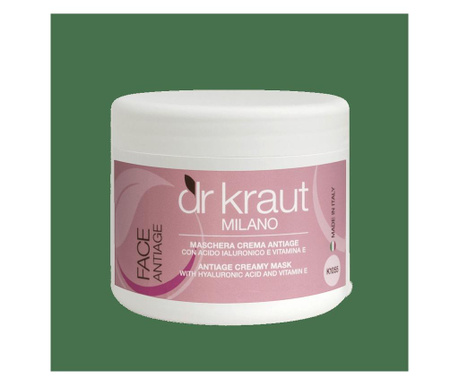 Masca Antiaging cu textura cremoasa, cu acid hialuronic Č™i vitamina E, 500 ml, Dr. Kraut Milano