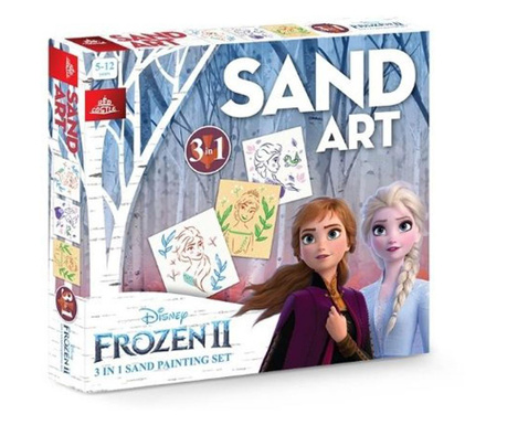 Frozen 2 Art Оцветяване с пясък 3 картини  30x30 см