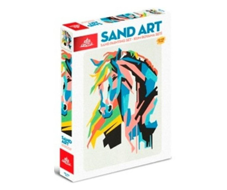 Оцветяване с пясък Art Set кон  30x20 см