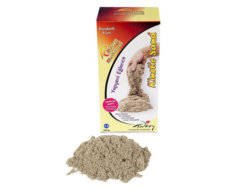 Кутия кинетичен пясък 1000 грама Натурален  20х10 см