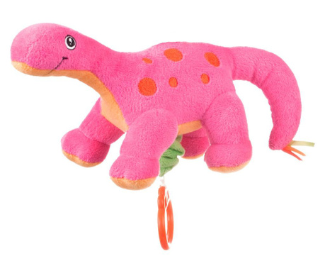 Cutie muzicala plus „Dinozaur“, Canpol babies®, 0 luni +, roz