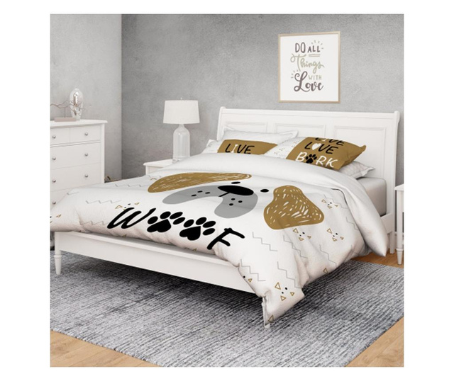 Спален комплект памучен сатен G1326 за единично легло без чаршаф