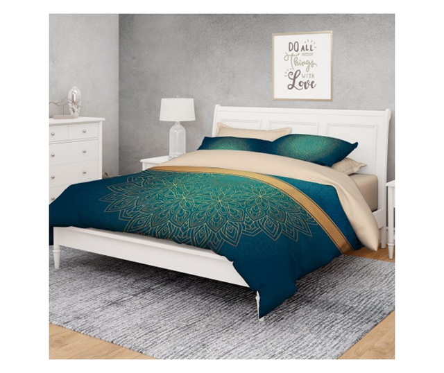 Спален комплект памучен сатен G1055 за единично легло без чаршаф