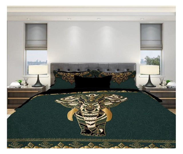 Спален комплект памучен сатен G1059 за малка спалня с чаршаф