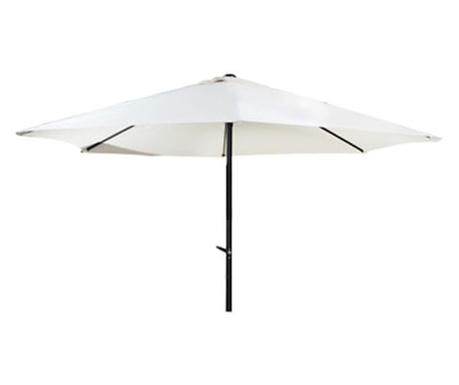 RAKI umbrela soare cu mecanism rabatare 300cm, alba  300 cm