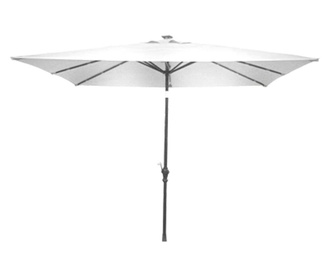 RAKI umbrela soare patrata 300x300cm, alba  300x300 cm