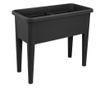 SERINOVA Jardiniera pentru gradina cu picioare 76,5x37,5xh28cm 60l culoare neagra
