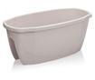 SERINOVA Jardiniera flori pentru balustrada balcon 58x29xh24cm 15,5l culoare alba
