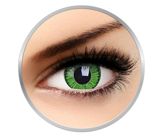 Vivid Green - lentile de contact colorate verzi trimestriale - 90 purtari (2 lentile/cutie) Dioptrie: -2.00. Raza curbura: 8.60