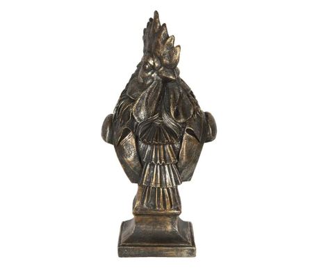 Barna polirezin figura arany patinával Cocos 16 cm x 14 cm x 35 h