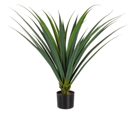 Растение Изкуствено Зелено В саксия с 28 листа 90 См