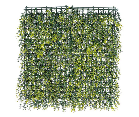 Panel zelene umetne rastline Buxus 50 cm x 50 cm