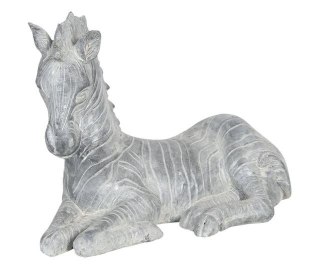 Zebrasto siva figurica od poliresina 40 cm x 18 cm x 27 h