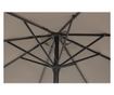 Градински чадър с черна метална основа и бежов текстилен сенник Kalife Ø 300 см x 242 см