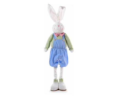 Velikonočni zajček tekstilna figurica Fant z modelirnimi nogami 33 cm x 19 cm x 88 h