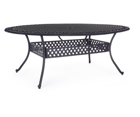 Ivrea sivi aluminijski stol 201x150x73 cm