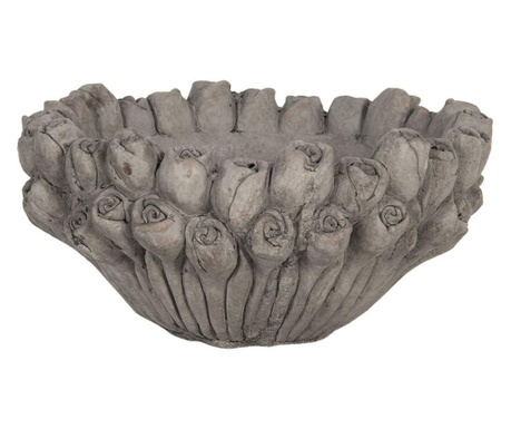Ghiveci din ceramica gri roses Ø 27x13  cm
