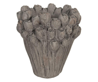Ghiveci din ceramica gri roses Ø 23x25  cm
