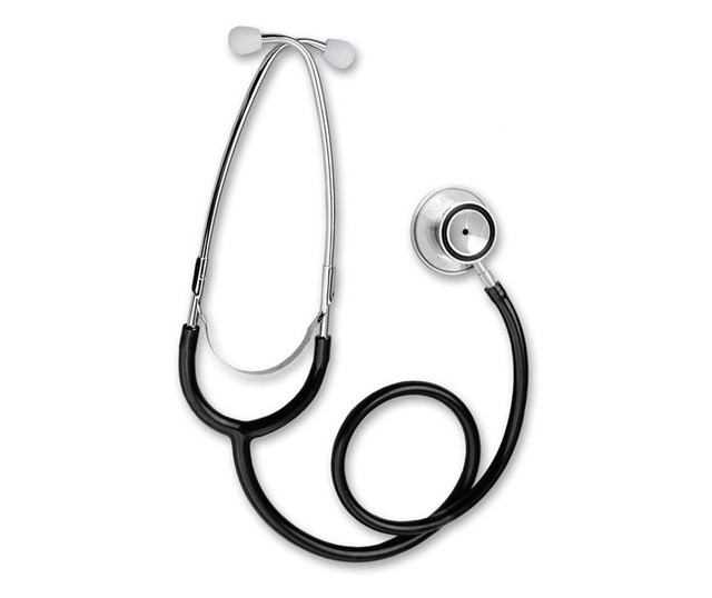 Stetoscop little doctor ld prof i, stetoscop metalic utilizabil pe ambele parti, diafragma mare, negru/inox  Lungime tub 56 cm;
