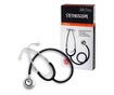 Stetoscop little doctor ld prof ii, stetoscop metalic utilizabil pe ambele parti, diafragma mica, negru/inox  Lungime tub 56 cm;