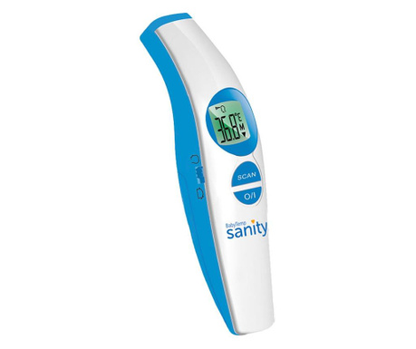 Termometru de frunte, fara contact cu scanare infrarosu sanity babytemp  15 x 4.5 x 4 cm