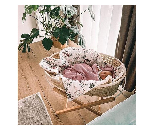 Cosulet bebe pentru dormit handmade din material ecologic Ahoj Baby natur