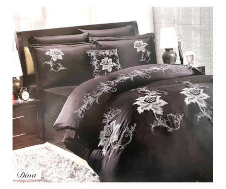 Луксозен спален комплект cristiano mari diva, 100% сатиниран памук, 6 части, с принт NEW