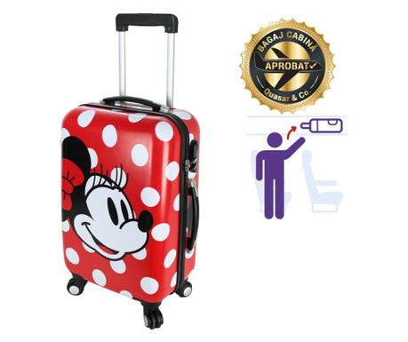 Куфар за ръчен багаж Disney-Love Mickey, ABS, 50 x 34 x 21 см, 31...
