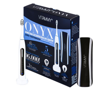 Periuta de dinti electrica VITAMMY Onyx, 96000 vibratii/min, 5 moduri de periaj