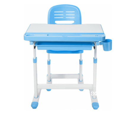 Set birou si scaun copii reglabil pe inaltime Canto Albastru