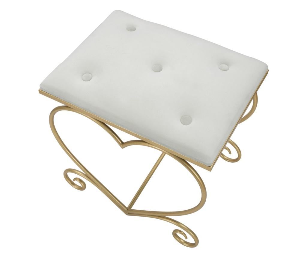 Stol srce krem cm 50x37,5x51,5 - 4