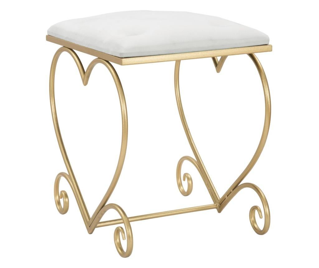 Stol srce krem cm 50x37,5x51,5 - 3