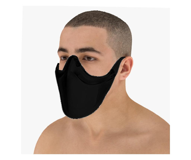 resistance seller Snazzy Masca protectie faciala nas gura, Neo Half, Neagra, usoara, dezinfectabila,  reutilizabila, fashion - Vivre