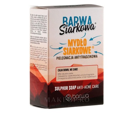 Sapun cu sulf – ingrijirea tenului acneic de la Barwa, 100 g
