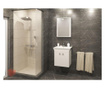 Комплект linea 55, за баня, долен и горен шкаф, водоустойчиви, влагоустойчиви, pvc 18мм Linea