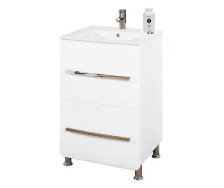 Долен шкаф за баня с умивалник Макена Айра, самостоящ, плавно затваряне, водоустойчивост