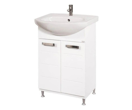 Долен шкаф за баня с мивка Макена Класика, самостоящ, плавно затваряне, водоустойчив