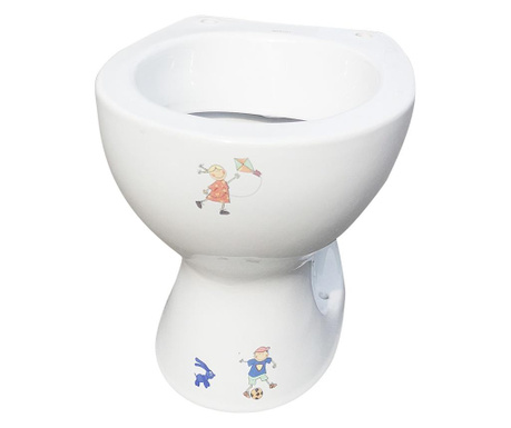 Vas WC pentru copii , cu desen , iesire verticala , 80/105  675 x 360 mm