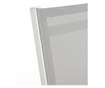Scaun pliabil de exterior Bizzotto, Elin White, alb/gri, 57x47x88 cm