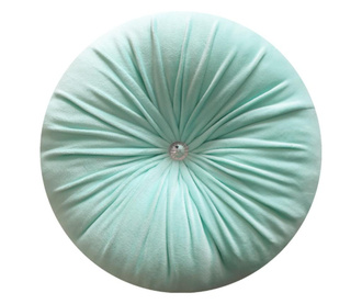 Perna decorativa rotunda catifea soft verde menta 33 cm