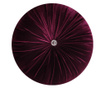 Perna decorativa rotunda catifea burgundy 33 cm