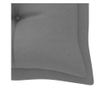 Prna a kerti padhoz, szrke, 180x50x7 cm, textil