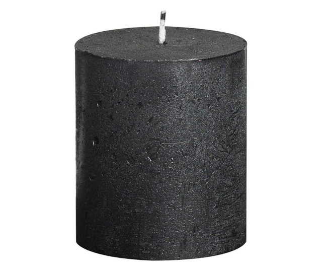 Bolsius Rustikalne stebričaste sveče 6 kosov 80x60 mm antracitne