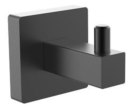 Единична закачалка за баня square черен мат  5.5x4.6x4.6 см
