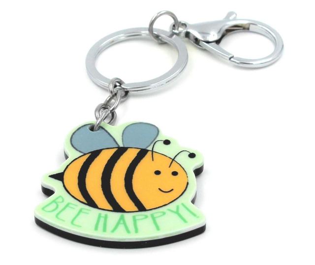 Breloc cu mesaj - Bee Happy