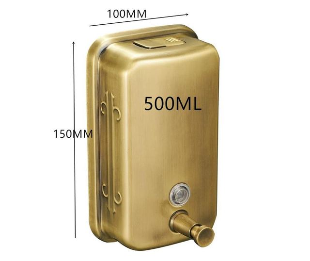 Dispenser sapun lichid bronz antichizat capacitate 500ml TRENDY S