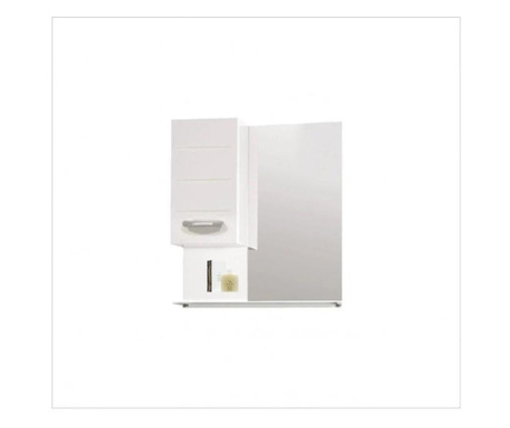 Горен шкаф за баня с огледало Макена Инна, плавно затваряне, водоустойчивост